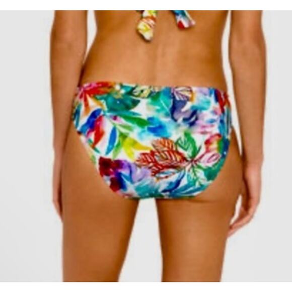 2/$30 NWT Lauren Ralph Lauren Tropical Swim Bikini Bottoms Floral Hipster Sz 14 - Picture 2 of 8